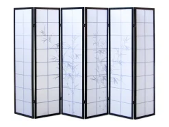 Divisor de ambiente 264x2x179 cm preto Shoji