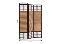 Divisor de ambiente 175x132x2,2 cm castanho