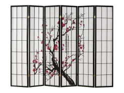 Divisor de ambiente 179x264x2 cm preto Shoji