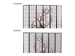 Divisor de ambiente 179x264x2 cm preto Shoji