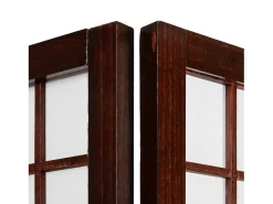 Divisor de ambiente 120x200x1.8 cm castanho Shoji