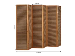 Divisor de ambiente 175x264x2,2 cm Castanho Biombo