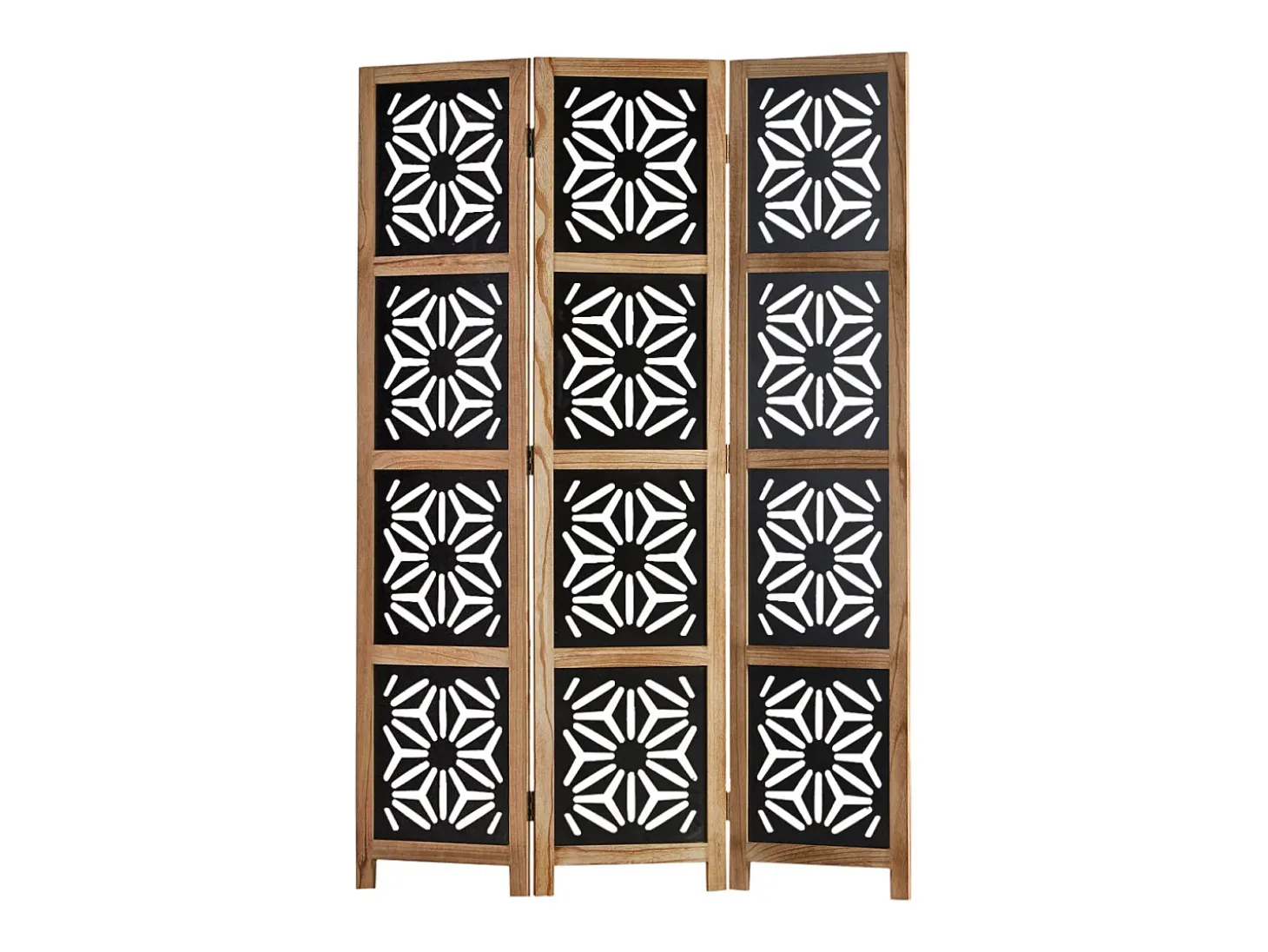 Divisor de ambiente 170x120x2 cm natural preto
