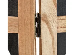 Divisor de ambiente 170x120x2 cm natural preto