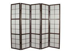 Divisor de ambiente 175x220x2,2 cm preto Shoji