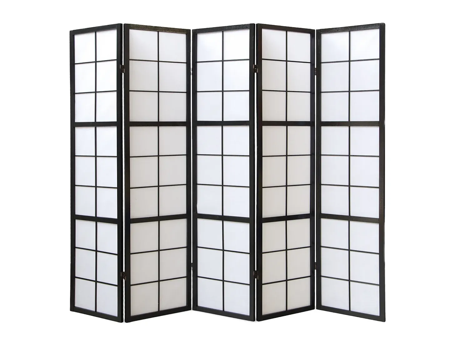 Divisor de ambiente 175x220x2,2 cm preto Shoji