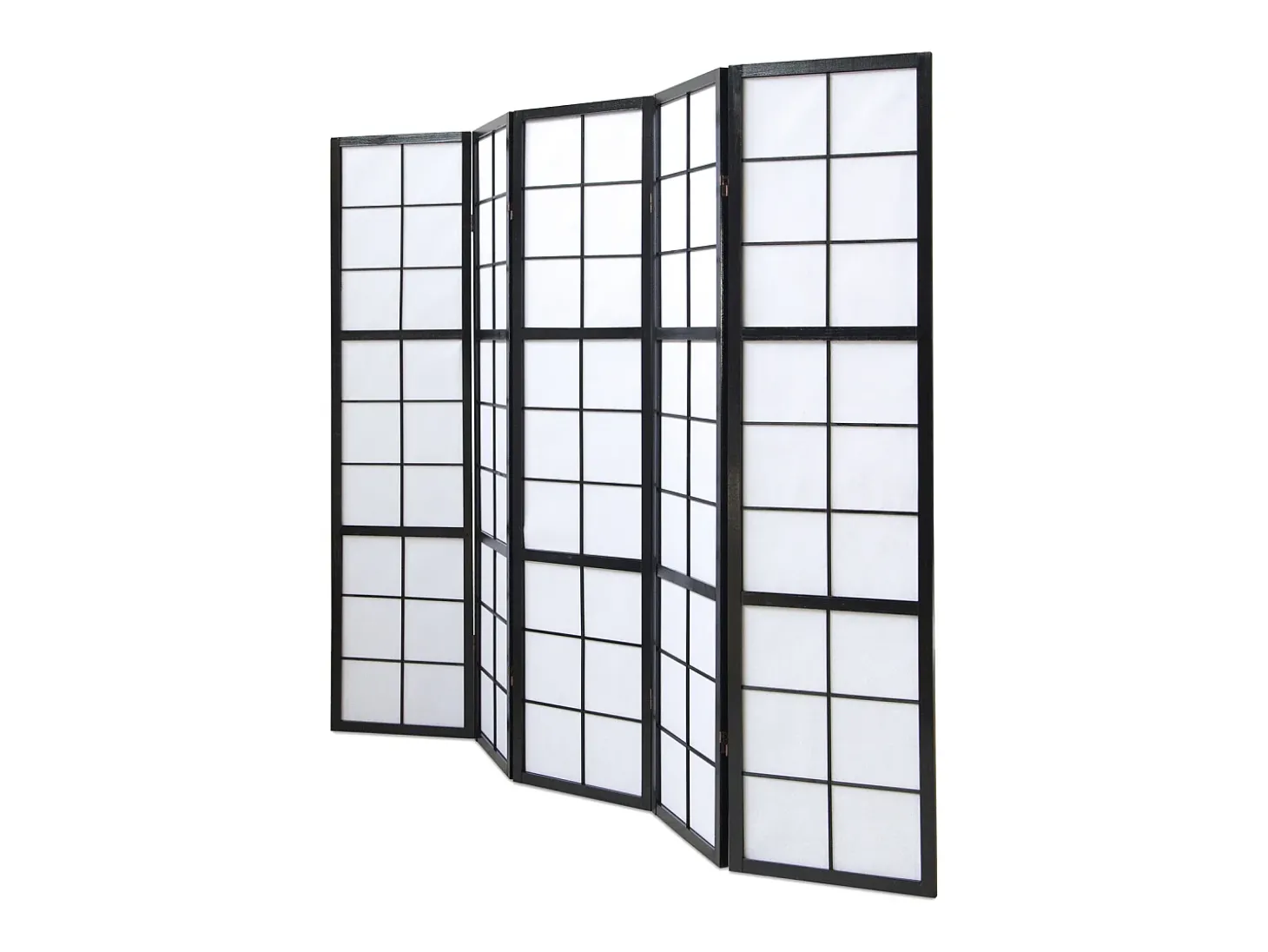 Divisor de ambiente 175x220x2,2 cm preto Shoji