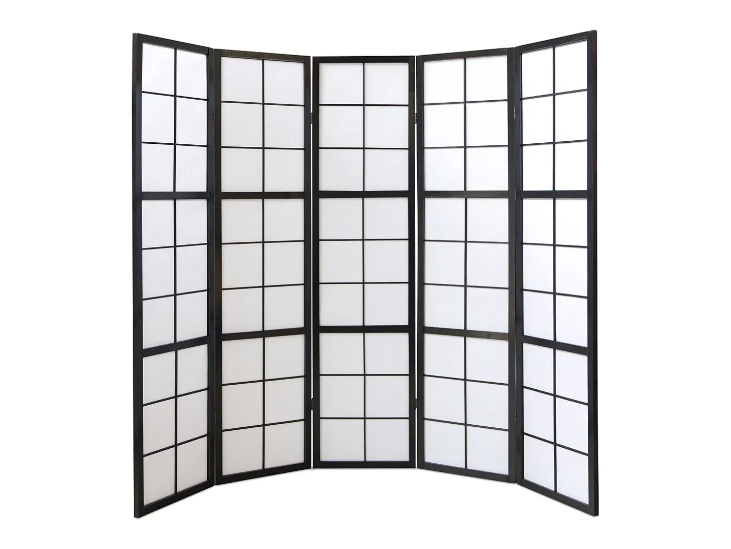 Divisor de ambiente 175x220x2,2 cm preto Shoji