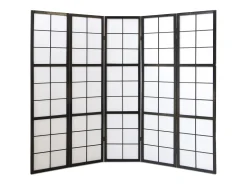 Divisor de ambiente 175x220x2,2 cm preto Shoji