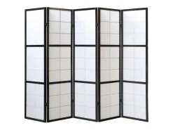 Divisor de ambiente 175x220x2,2 cm preto Shoji