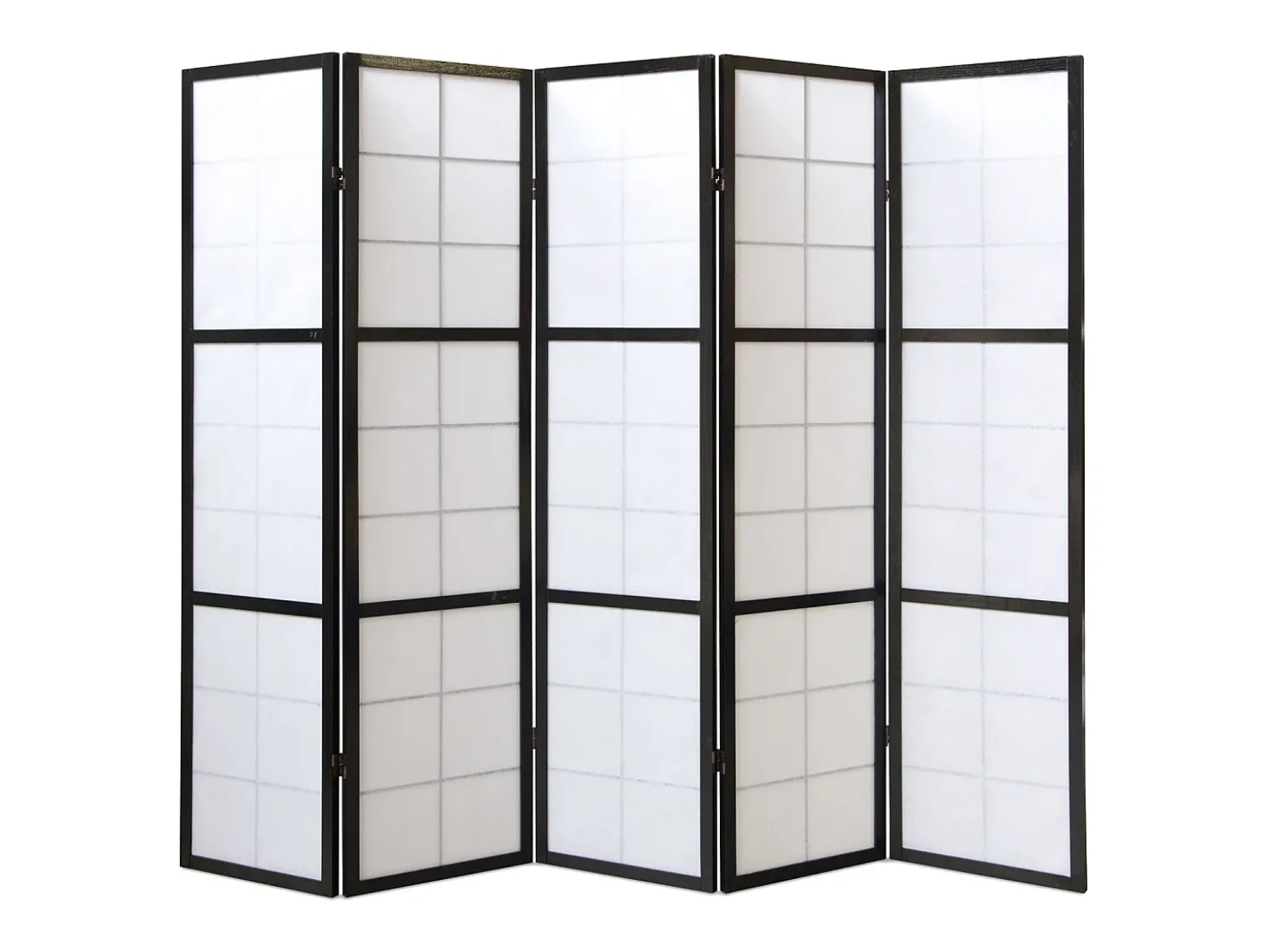 Divisor de ambiente 175x220x2,2 cm preto Shoji