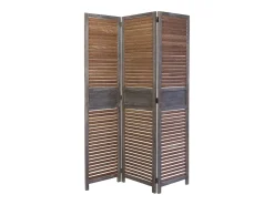 Divisor de ambiente 120x2x170 cm castanho Biombo
