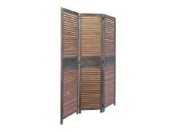 Divisor de ambiente 120x2x170 cm castanho Biombo