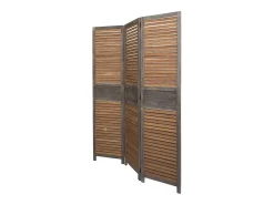 Divisor de ambiente 120x2x170 cm castanho Biombo