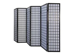 Divisor de ambiente 264x175x2,2 cm preto Shoji