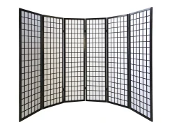 Divisor de ambiente 264x175x2,2 cm preto Shoji