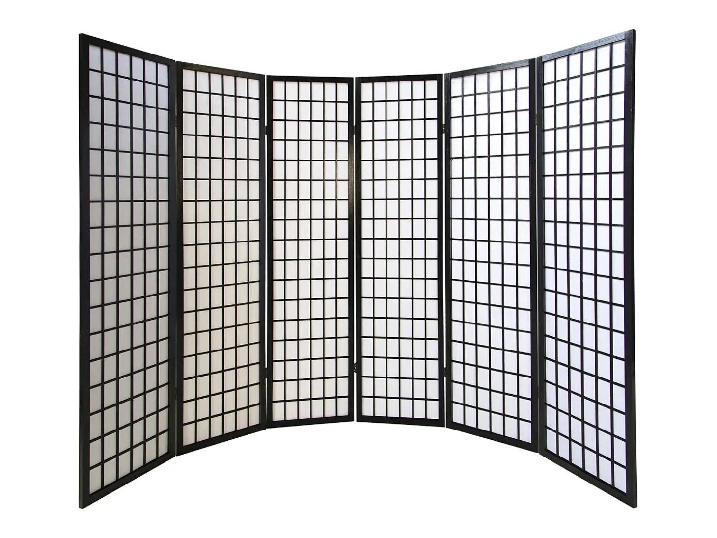 Divisor de ambiente 264x175x2,2 cm preto Shoji