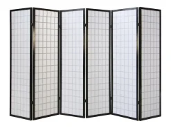 Divisor de ambiente 264x175x2,2 cm preto Shoji