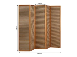 Divisor de ambiente 220x2,2x175 cm castanho