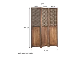 Divisor de ambiente 170x120x2,2 cm castanho