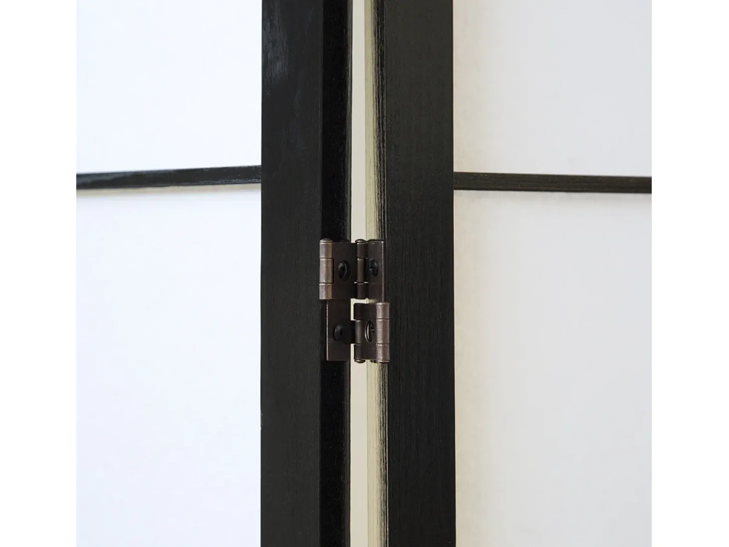 Divisor de espaço em bambu, preto e branco, 179×220 cm