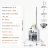 Divisor SucceBuy de Massa Manual, 18 Peças, Corta-Massa, Ideal para a Fabricação de Pão de Padaria