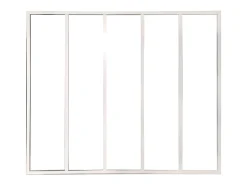 Divisória atelier alumínio termolacado 150x105 branco BAYVIEW