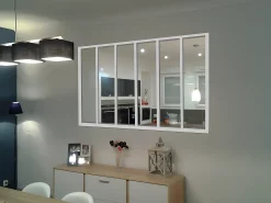Divisória atelier alumínio termolacado 180x130 branco BAYVIEW