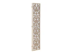 Divisória de ambiente 170x120x2,0 cm Natural/Branco/Marrom Shoji 3 painéis