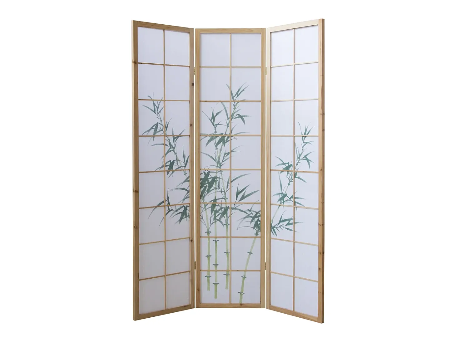Divisória de ambiente 132x2x175 cm Branco natural Shoji