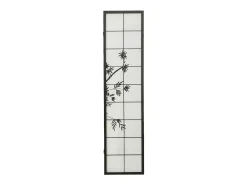 Divisória de ambiente 132x2x179 cm preta Shoji
