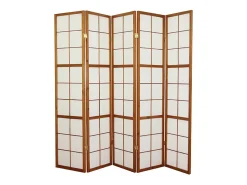 Divisória de ambiente 220x175x2,2 cm castanha Shoji