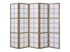Divisória de ambiente 220x175x2,2 cm castanha Shoji