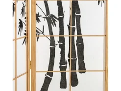 Divisória de ambiente 132x2x179 cm madeira natural Shoji