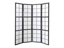 Divisória de ambiente 176x175x2.2 cm preto Shoji