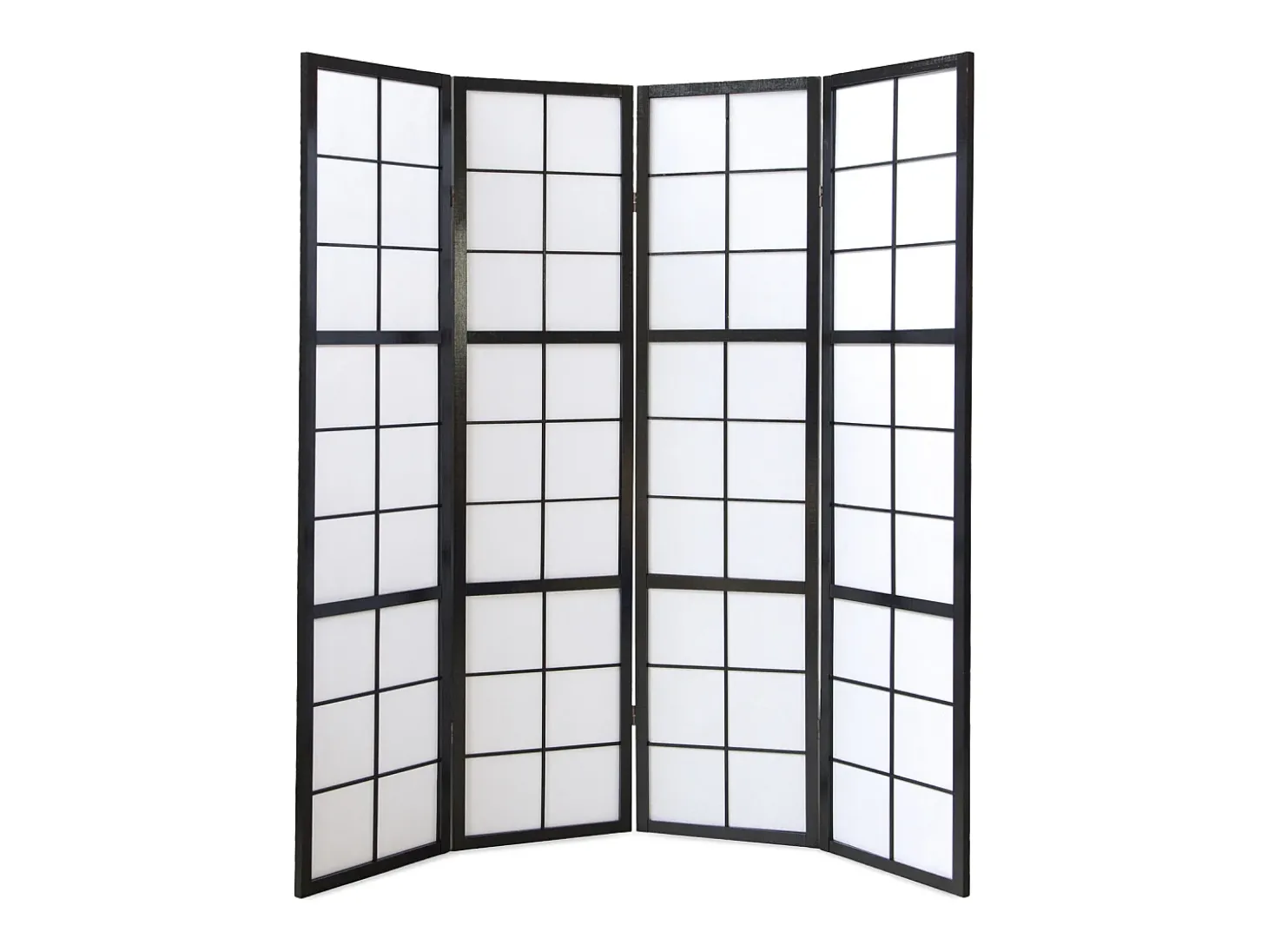 Divisória de ambiente 176x175x2.2 cm preto Shoji