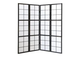 Divisória de ambiente 176x175x2.2 cm preto Shoji