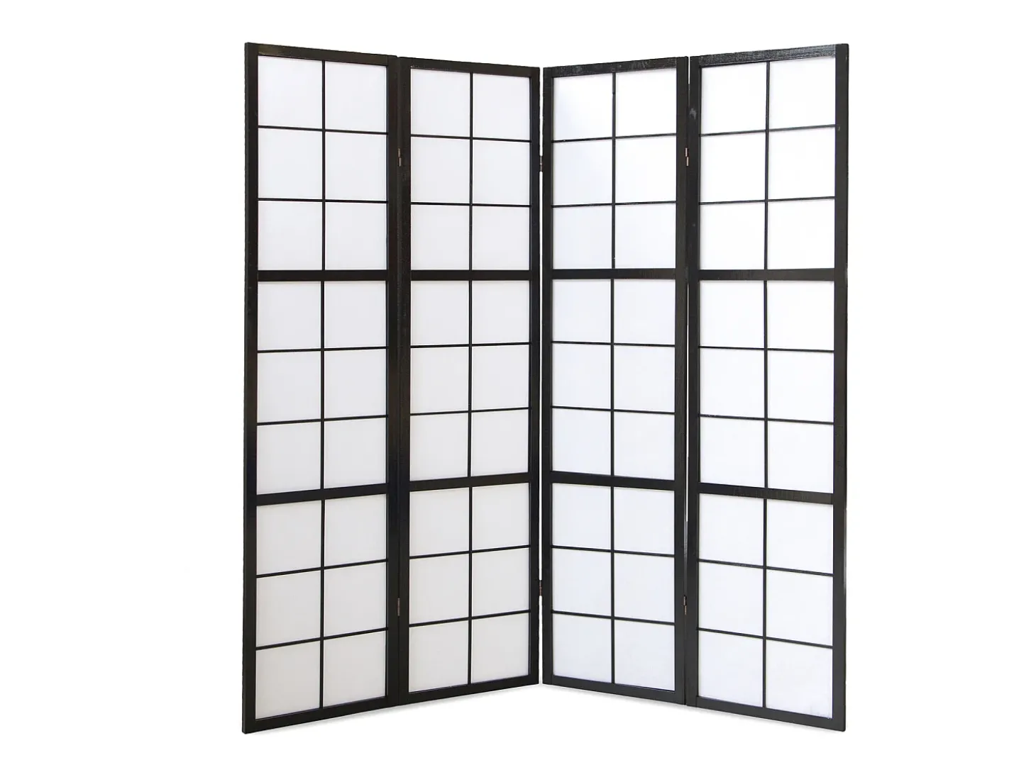 Divisória de ambiente 176x175x2.2 cm preto Shoji