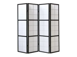 Divisória de ambiente 176x175x2.2 cm preto Shoji