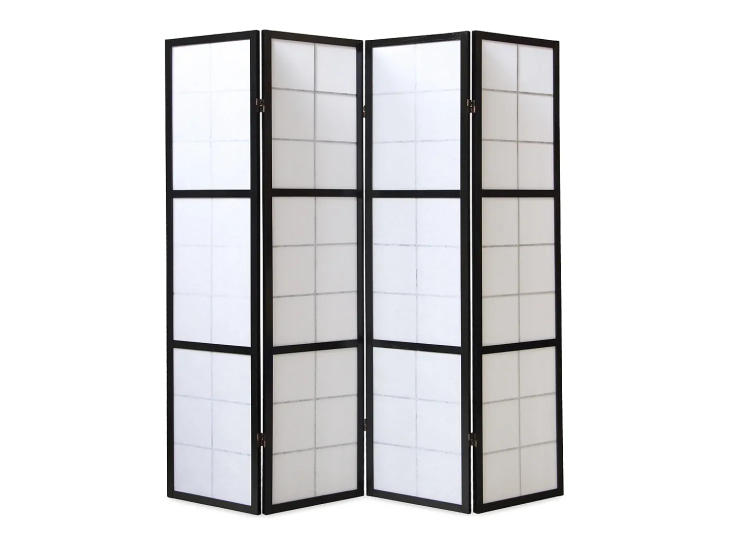Divisória de ambiente 176x175x2.2 cm preto Shoji