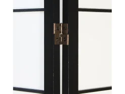 Divisória de ambiente 176x175x2.2 cm preto Shoji