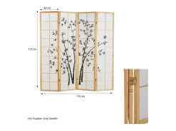 Divisória de ambiente 176x2x179 cm natural Shoji