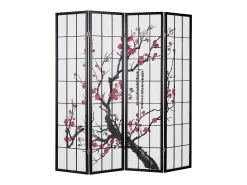 Divisória de ambiente 176x2x179 cm preto Shoji