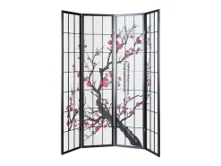 Divisória de ambiente 176x2x179 cm preto Shoji