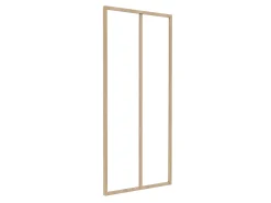 Divisória de atelier alumínio termolacado 60x130 cm natural claro - BAYVIEW