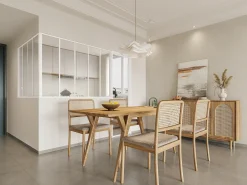 Divisória de canto atelier alumínio termolacado C150 x L120 x A105 cm branco BAYVIEW