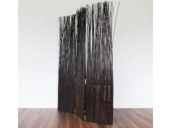 Divisória de sala 120x3x170 cm castanha Paravent