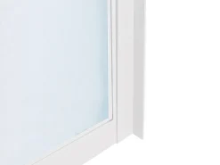 Divisória de vidro atelier alumínio termolacado 210x130 cm branco - BAYVIEW