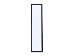 Divisória de vidro em alumínio termolacado 30 x 105 cm preto BAYVIEW