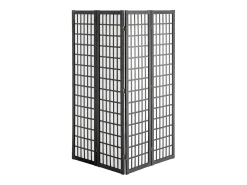 Divisória SucceBuy, Divisória Japonesa com 4 Painéis, Divisória Japonesa Portátil, em Madeira, Gira 360°, 162 x 170 x 1,9 cm, para Divisão de Ambientes